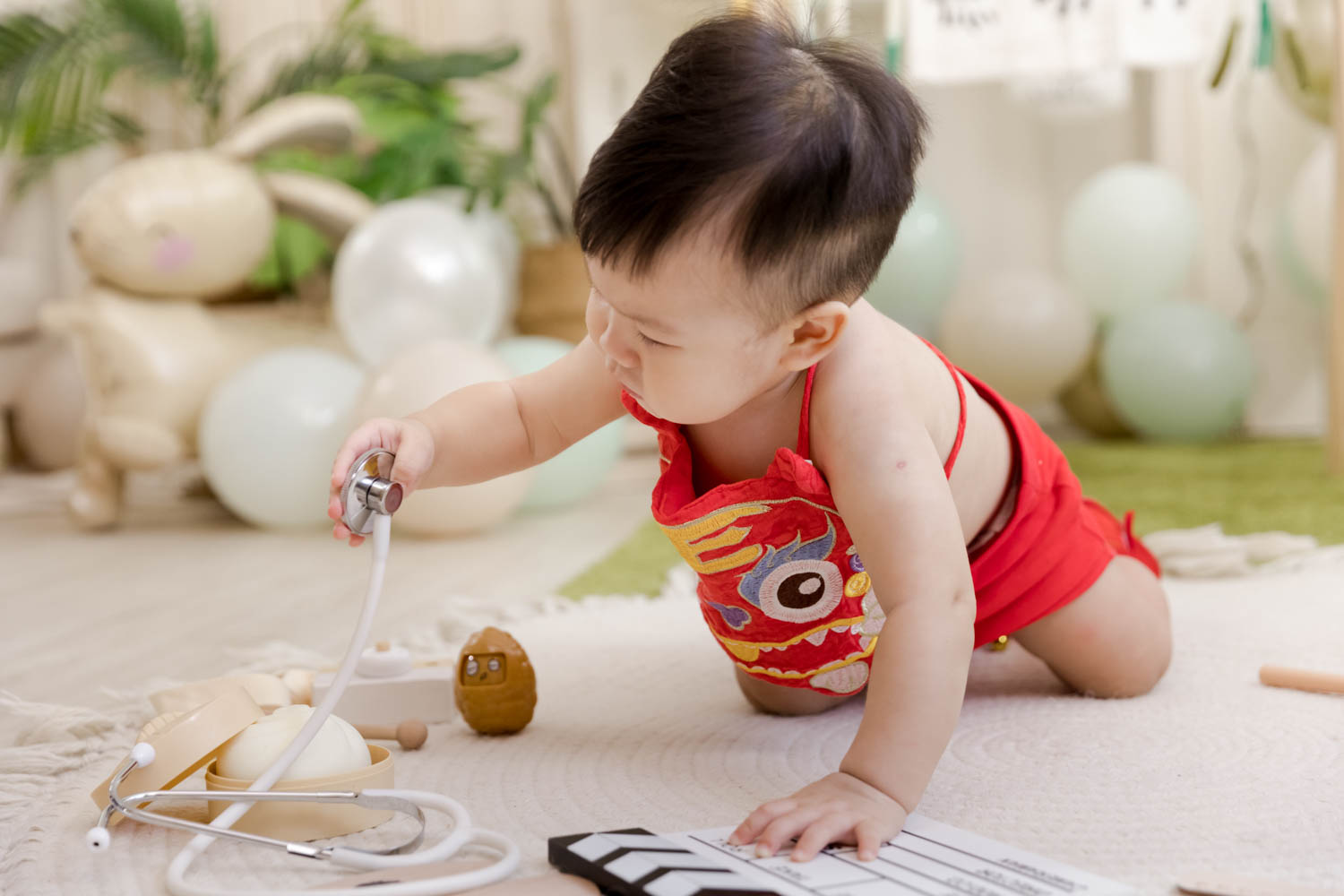 麥麥 抓周棚拍寫真